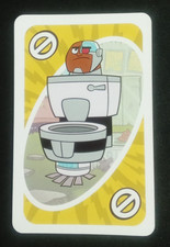 2016 Uno Card DC Comic Teen Tians Go Yellow Cyborg Skip Card picture