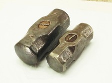 Vtg 12 lb 6 lb sledge hammer head tool LOT set Warwood USA picture