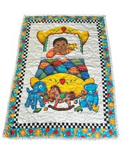 Vintage Baby Toddler Crib Quilt Blanket 42