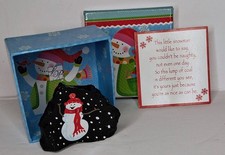 Christmas Lump of Coal  Painted* Santas Note*cute box* GREAT Stocking Stuffer picture