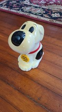 Barking Dog Treat Jar Vintage 1991 Fundamental Smiling Puppy Barks WORKS  picture