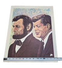 Poster Print Of Presidents Lincoln And Kennedy 1964  20