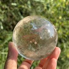 1.55LB Natural Smoky Quartz Crystal Sphere Magic Ball Healing D2232 picture
