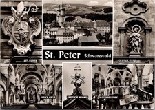 St Peter Schwarzwald Germany Baroque Church Stamp Real Photo RPPC Postcard picture
