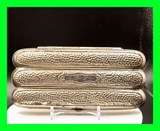 Early Antique Edwin Cigar Co. N.Y. 3 Place Cigar Holder Metal Case - RARE picture
