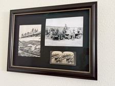 Antique Railroad & Shipping Ephemera Collection – 6 Framed Pieces – 1852-1960s picture