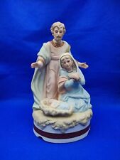 Vintage Lefton Christopher Collection Music Box Silent Night Musical - Figurine  picture