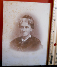 Half plate size Milk Glass Ambrotype of older lady, loose plate picture