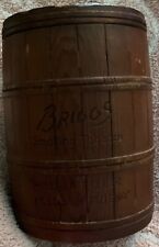 Vintage Briggs Wooden Smoking Tobacco Barrel Humidor picture