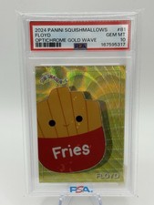 Panini 2024 Squishmallows Floyd #81 Optichrome Gold Wave PSA 10 Serialized 04/10 picture