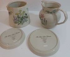 Lenox 1995 Spice Garden Collection Ceramic Flower Pots 4' Sugar and Creamer picture