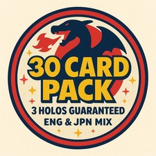 Pokémon Card Assortment Pack – 30 Cards - Random Lot – Kids Gift - 3 Holos picture