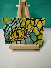 aceo original art cards Dragon Eye  picture