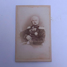 1890-1910 Prussian Field Marshal Hermann von Eichhorn Military Cabinet Card. picture