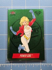 2026 Fleer Ultra Superman - Power Girl M-6 - Emerald 01/10 - Medallions - DMG picture