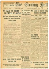 BELFAST RIOTS IN UNIONIST QUARTER 15 KILLED IN RIOTING AUGUST 30 1920 B7 picture