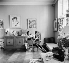 Actress Gloria Swanson photographed home New York City 1960 Old Photo 6 picture
