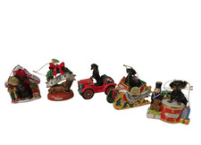 Danbury Mint Dachshund Christmas Ornaments Lot of 5 Annual Collectibles picture