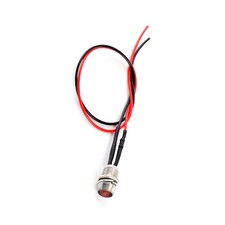 4 Pcs 12v 8mm LED Panel Dash Warning Light Indicator Lamp Car Van Red EBWP picture
