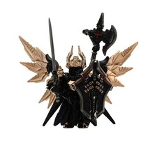 Mech Justicar Knight Figure Blackened Bronze Mecha Statue Collectible Home Decor picture