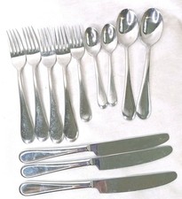 Oneida FLIGHT-RELIENCE Stainless Flatware 12 Piece Set  picture