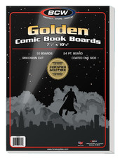 50 BCW Golden Age Comic Book Backing Boards Storage White Backer Acid Free picture