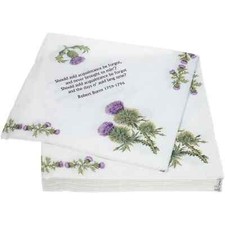 Glen Appin of Scotland Scottish Pack of 20 Robert Burns Poem 3 Ply Paper Napkins picture