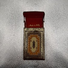 Antique Paper Cigarette Case Gold, Brown And Black. 2 picture