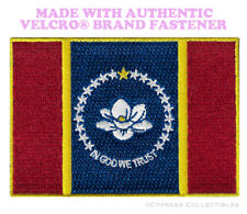 MISSISSIPPI FLAG PATCH EMBROIDERED 2020 new MAGNOLIA w/ VELCRO® Brand Fastener picture