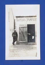 RPPC Sapeurs Pompiers St. Nazarine France Photo Postcard Firemen Firehouse  picture