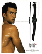 Swatch Skin Chrono 2001 Vintage Promo Print Ad Thinnest Watch In The World Art picture
