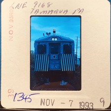 1993 Vintage 35mm Slide LNE 9168 Train Engine Tamaqua PA Railroad Photo picture
