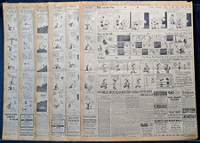 Lot of 6 - 1914 San Francisco Newspaper Daily Comic Pages Featuring Krazy Kat picture