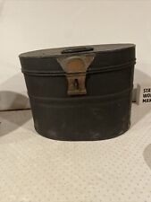 Vintage Metal Lock Box T. Sunderland Iron Zinc And Tin Plate Worker Bradford Co picture