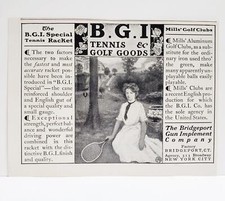 1903 B.G.I.Tennis & Golf Goods Mills Clubs Bridgeport Gun Implement Print AD picture
