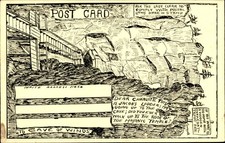 incredible 1907 Colorado Springs Williams Canon Cave oF The Winds ad postcard picture