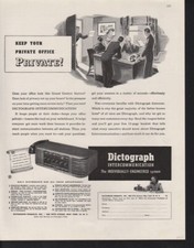 1947 DICTOGRAPH OFFICE INTERCOMMUNICATION PHONE BUSINESS TELEPHONE AD 14587 picture