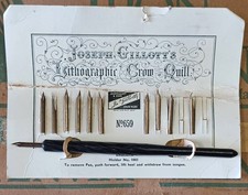 Antique Gillott's Lithography Quill Pen set No. 659 picture