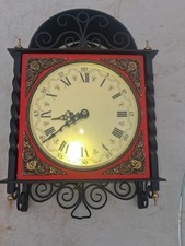 Vintage West Germany Schmeckenbecker Wall Clock . 1969 Haunted  See Video Creepy picture