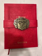 Disney Princess Diaries Genovia Crest Red Faux Leather Journal Notebook Replica picture