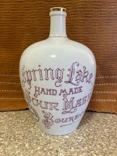 Knowles China Vintage  SPRING LAKE HAND MADE SOUR MASH BOURBON CHINA JUG- picture