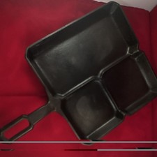 Vintage Griswold 666 Colonial Breakfast Skillet Cast Iron Large Block Logo picture