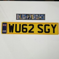 Great Britain License Plate 🔥 Nice Original British European GB Tag WU62 SGY picture