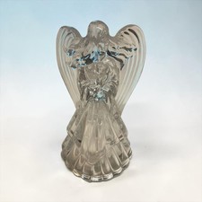Lead Crystal Clear Glass Angel Candleholder  (OP2) picture
