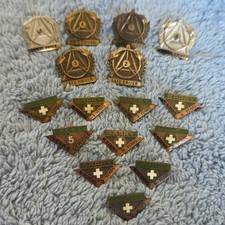 Vintage Lot of 16 Esco Safe Driver Lapel ~ Hat Pins From The 1940s - 1960s ~ WOW picture