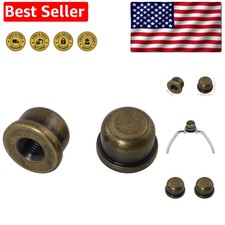 Elegant Bronze Lamp Finials - 2 Solid Caps for Vintage & Modern Lamps picture