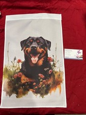 Rottweiler Dog Garden Flag 12