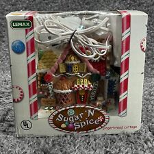 2004 Lemax Sugar N Spice Christmas Porcelain Gingerbread Cottage - New in Box picture