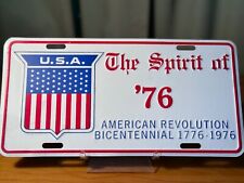 Spirit of 76 American revolution bicentennial booster plate, 1776-1976 picture