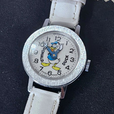 Vintage Disney Donald Duck Swiss Made Bradley Mechanical Watch RARE Case *RUNS picture